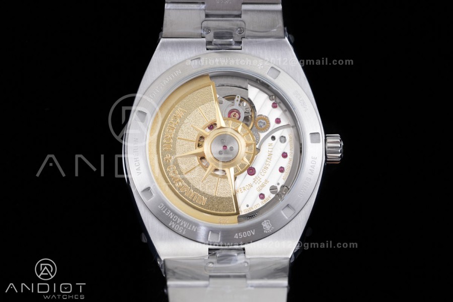 Overseas 4500V SS 8F 1:1 Best Edition Green Dial on SS Bracelet A5100