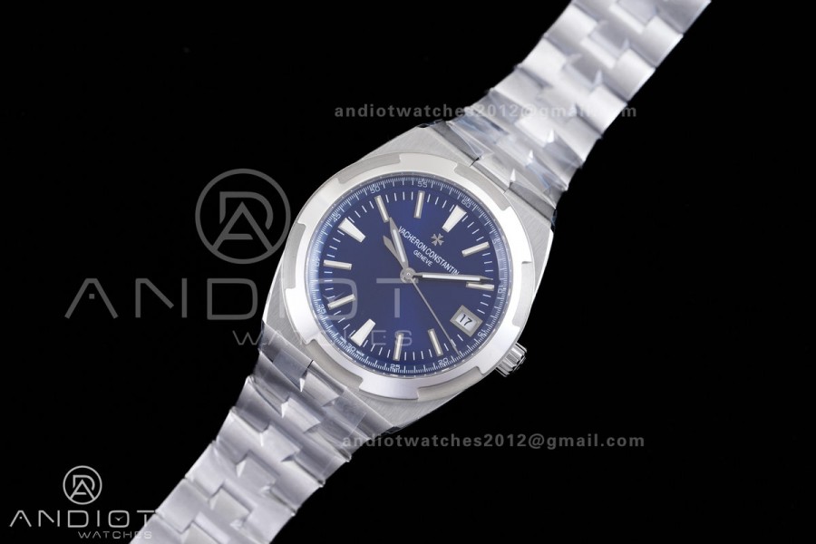 Overseas 4500V SS 8F 1:1 Best Edition Blue Dial on SS Bracelet A5100