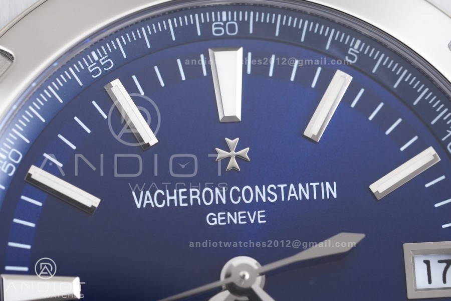 Overseas 4500V SS 8F 1:1 Best Edition Blue Dial on SS Bracelet A5100