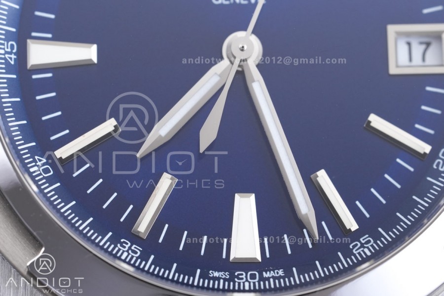 Overseas 4500V SS 8F 1:1 Best Edition Blue Dial on SS Bracelet A5100