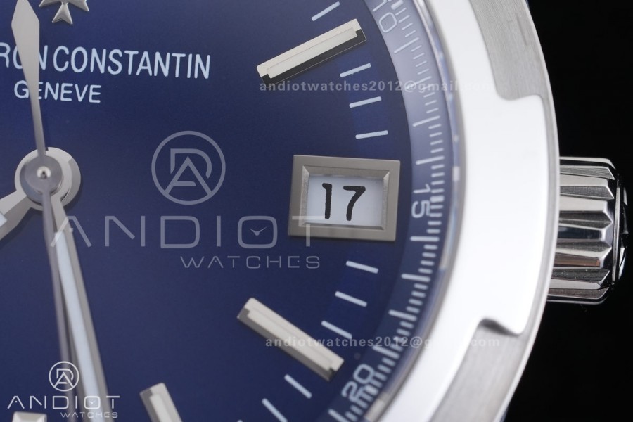 Overseas 4500V SS 8F 1:1 Best Edition Blue Dial on SS Bracelet A5100