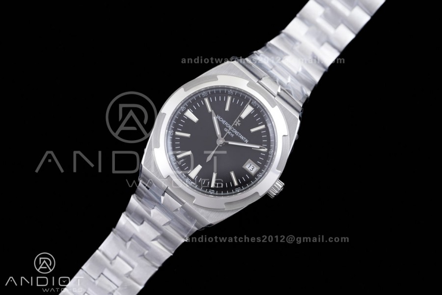 Overseas 4500V SS 8F 1:1 Best Edition Black Dial on SS Bracelet A5100