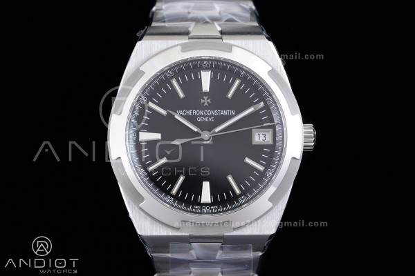 Overseas 4500V SS 8F 1:1 Best Edition Black Dial on SS Bracelet A5100