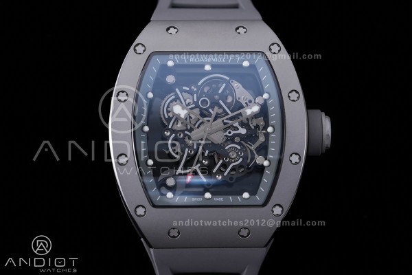 RM055 43mm Grey Ceramic/RU Skeleton Dial BBF RMUL2...