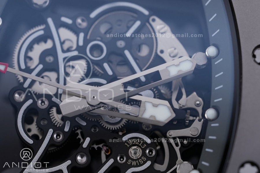 RM055 43mm Grey Ceramic/RU Skeleton Dial BBF RMUL2 Super Clone