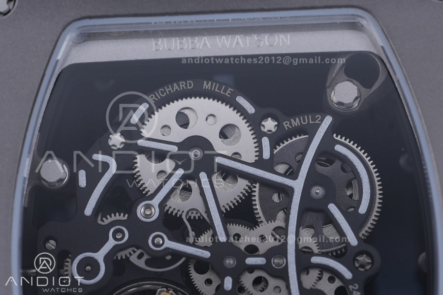 RM055 43mm Grey Ceramic/RU Skeleton Dial BBF RMUL2 Super Clone