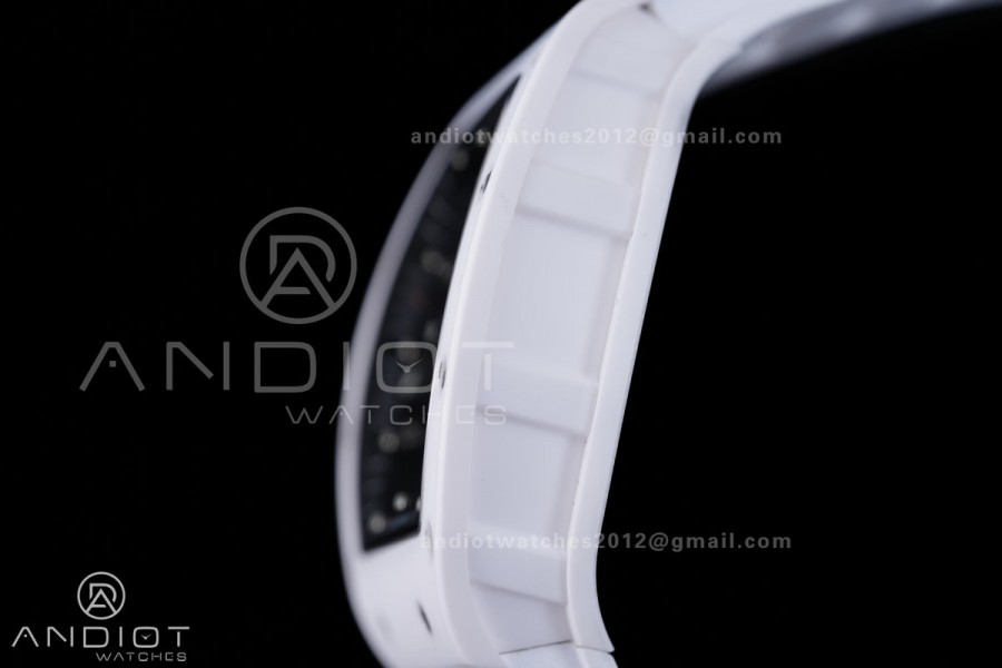 RM055 43mm White Ceramic /RU Skeleton Dial BBF RMUL2 Super Clone