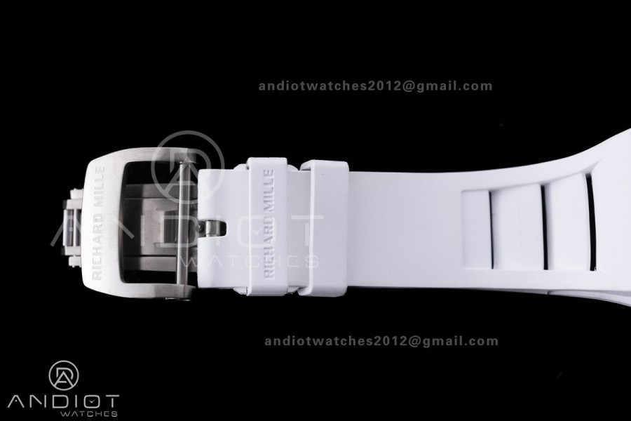 RM055 43mm White Ceramic /RU Skeleton Dial BBF RMUL2 Super Clone