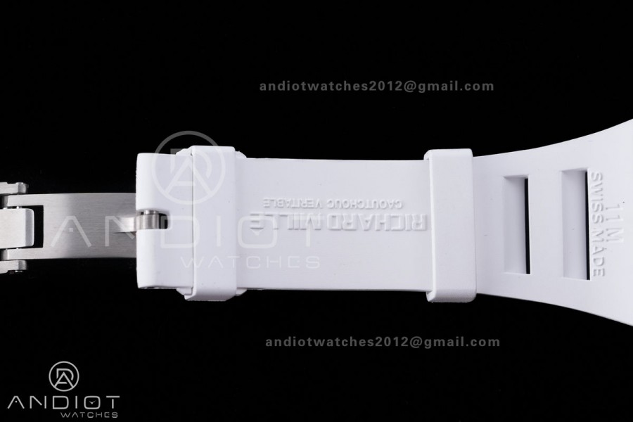 RM055 43mm White Ceramic /RU Skeleton Dial BBF RMUL2 Super Clone