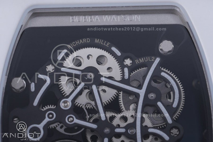RM055 43mm White Ceramic /RU Skeleton Dial BBF RMUL2 Super Clone