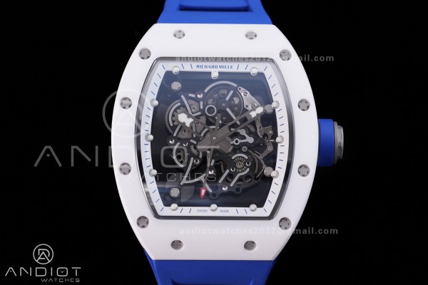 RM055 White Ceramic BBF 1:1 Best Edition White Bez...