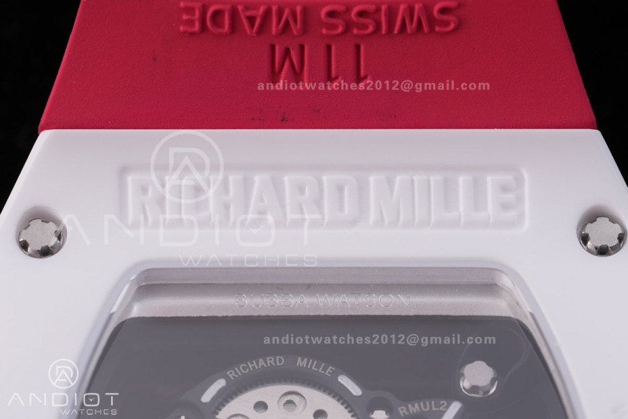 RM055 43mm White Ceramic /RU Skeleton Dial BBF RMUL2 Super Clone
