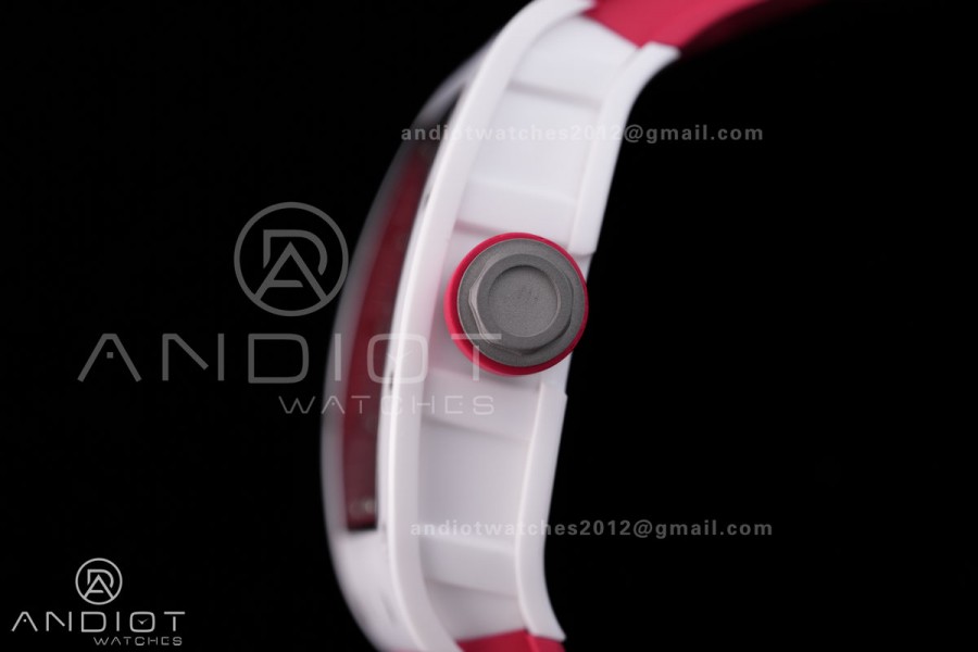 RM055 43mm White Ceramic /RU Skeleton Dial BBF RMUL2 Super Clone