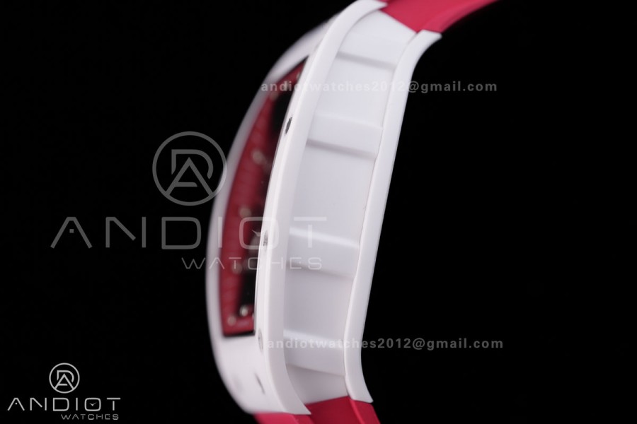 RM055 43mm White Ceramic /RU Skeleton Dial BBF RMUL2 Super Clone