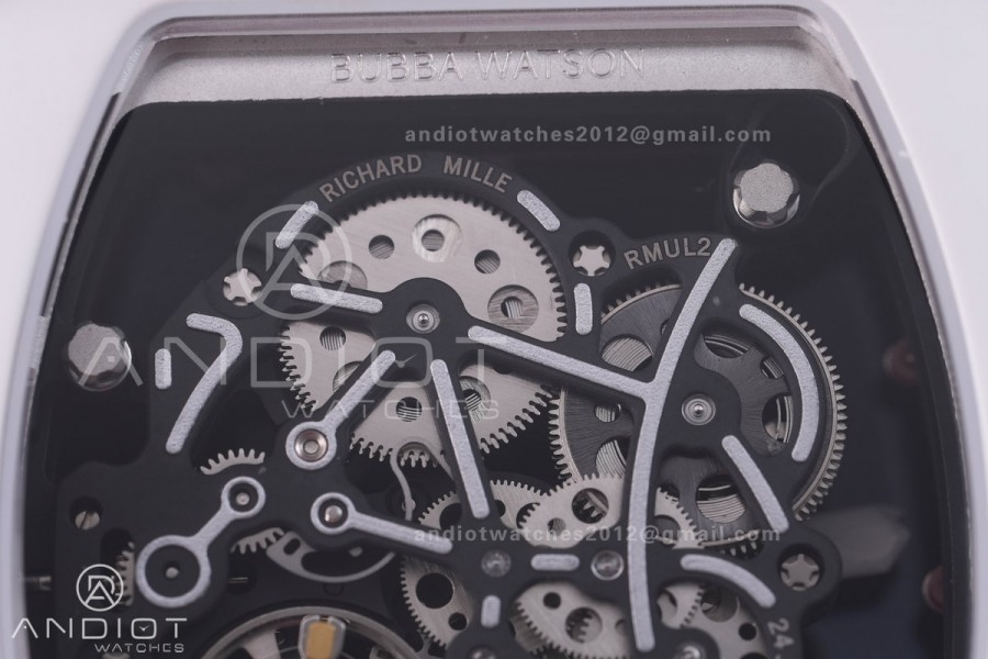 RM055 43mm White Ceramic /RU Skeleton Dial BBF RMUL2 Super Clone