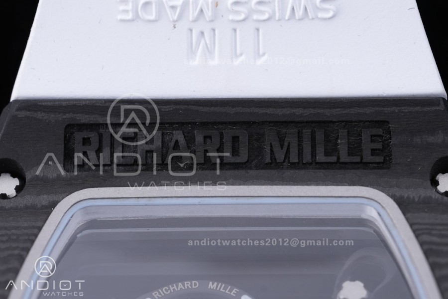 RM055 NTPT BBF 1:1 Best Edition White Bezel White Crown on White Rubber Strap RMUL2 Super Clone