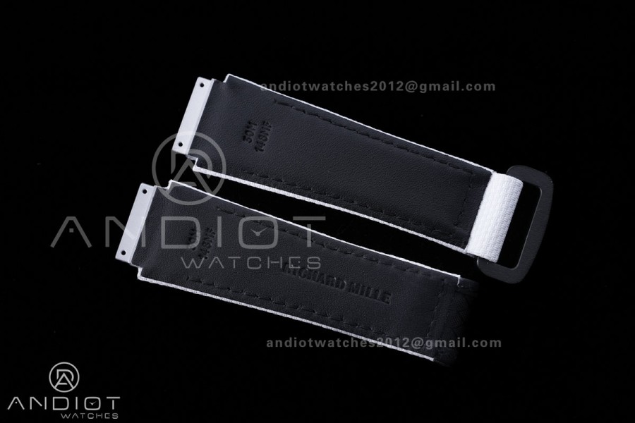 RM055 NTPT BBF 1:1 Best Edition White Bezel White Crown on White Rubber Strap RMUL2 Super Clone