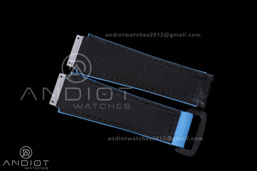 RM055 NTPT BBF 1:1 Best Edition Blue Bezel Blue Crown on Blue Rubber Strap RMUL2 Super Clone