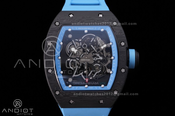 RM055 NTPT BBF 1:1 Best Edition Blue Bezel Blue Cr...