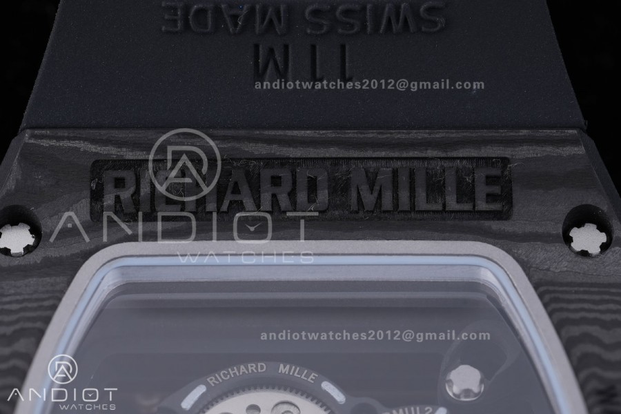 RM055 43mm Black NTPT/RU Skeleton Dial BBF RMUL2 Super Clone