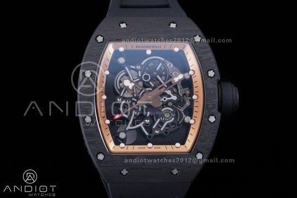 RM055 43mm Black NTPT/RU Skeleton Dial BBF RMUL2 S...
