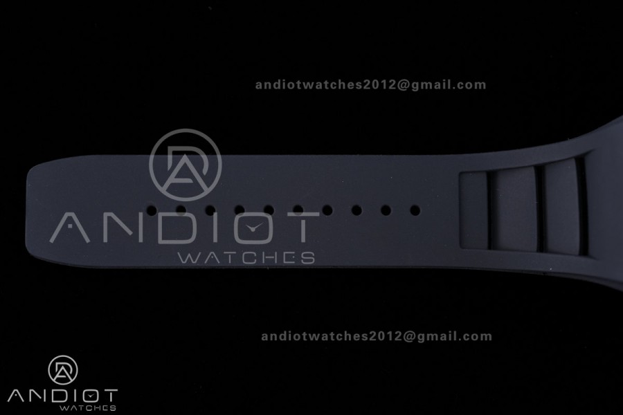 RM055 NTPT BBF 1:1 Best Edition Black Bezel Black Crown on Black Rubber Strap RMUL2 Super Clone