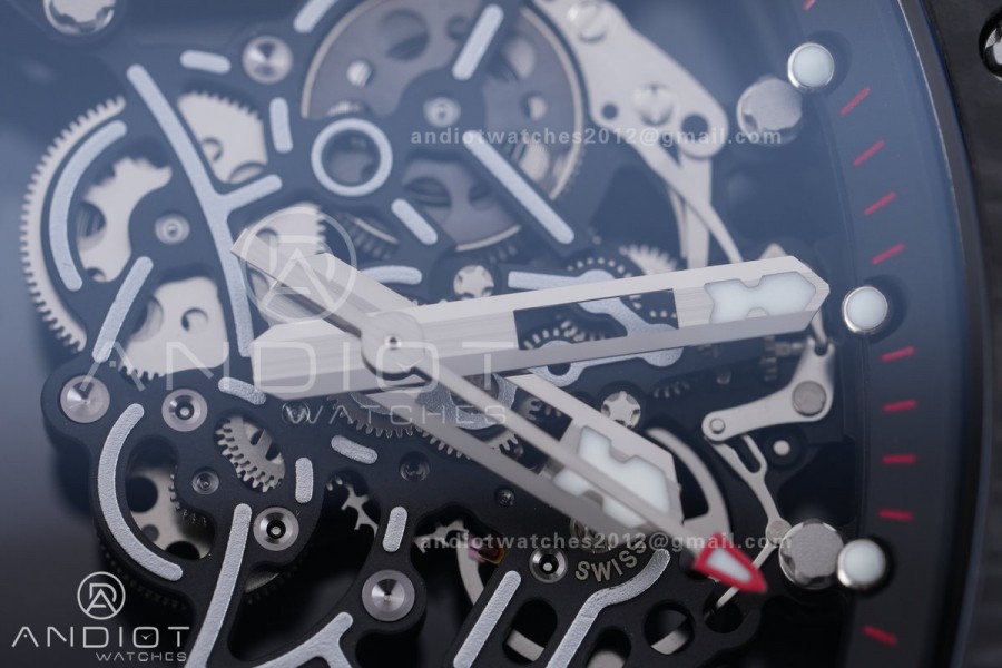 RM055 NTPT BBF 1:1 Best Edition Black Bezel Black Crown on Black Rubber Strap RMUL2 Super Clone