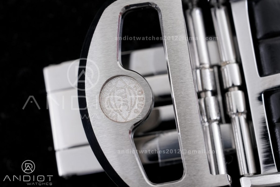 Portuguese Chrono IW371604 SS APSF 1:1 Best Edition Silver Dial RG Marker On Black Leather Strap Asian Super Clone 69355