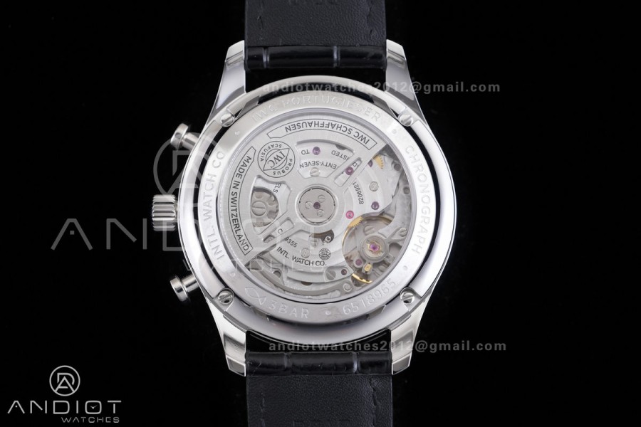 Portuguese Chrono IW371615 SS APSF 1:1 Best Edition Green Dial On Black Leather Strap Asian Super Clone 69355