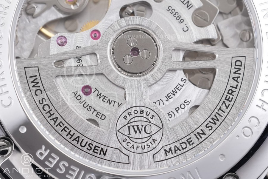 Portuguese Chrono IW371624 SS APSF 1:1 Best Edition Dune Dial RG Marker On Black Leather Strap Asian Super Clone 69355