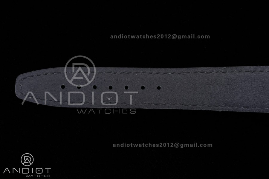 Portuguese Chrono IW371624 SS APSF 1:1 Best Edition Dune Dial RG Marker On Black Leather Strap Asian Super Clone 69355