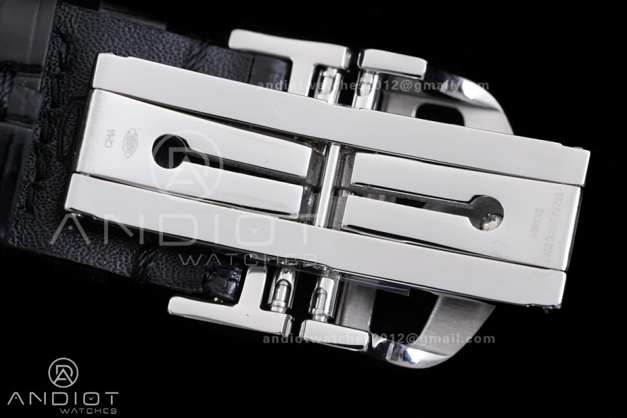 Portuguese Chrono IW371624 SS APSF 1:1 Best Edition Dune Dial RG Marker On Black Leather Strap Asian Super Clone 69355