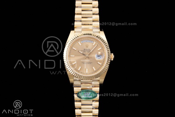 DayDate 40 228238 ARF V4 1:1 Best Edition YG Stick...