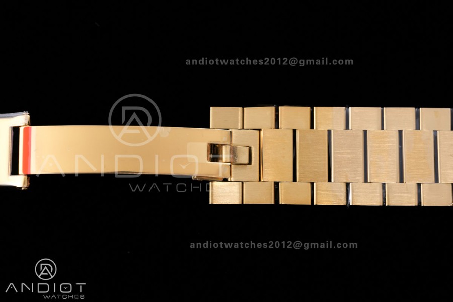 DayDate 40 228238 ARF V4 1:1 Best Edition YG Stick Dial on President Bracelet VR3255 (Gain Weight 210g)