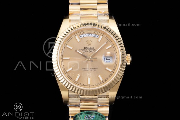 DayDate 40 228238 ARF V4 1:1 Best Edition YG Stick...