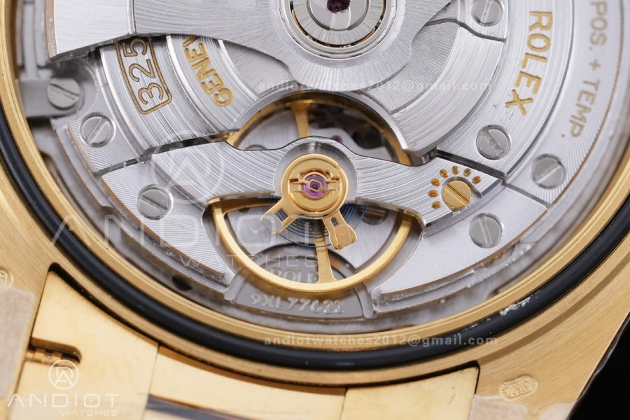 DayDate 40 228238 ARF  V4 1:1 Best Edition YG Crystal Dial on President Bracelet VR3255(Gain Weight 210g)