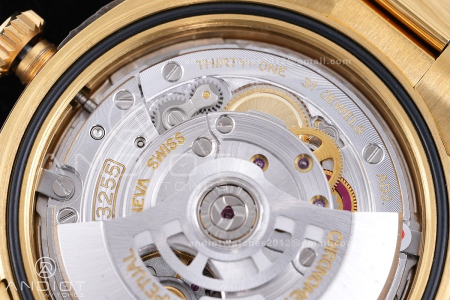 DayDate 40 228238 ARF  V4 1:1 Best Edition YG Crystal Dial on President Bracelet VR3255(Gain Weight 210g)