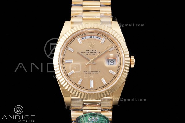 DayDate 40 228238 ARF  V4 1:1 Best Edition YG Crys...