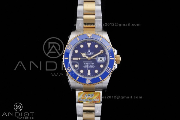 Submariner 126613 LB Gain Weight ARF 1:1 Best Edition Blue Dial On SS/YG Bracelet DD3235