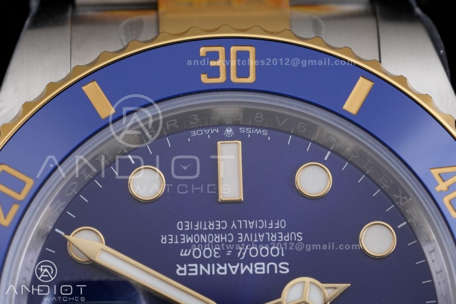 Submariner 126613 LB Gain Weight ARF 1:1 Best Edition Blue Dial On SS/YG Bracelet DD3235
