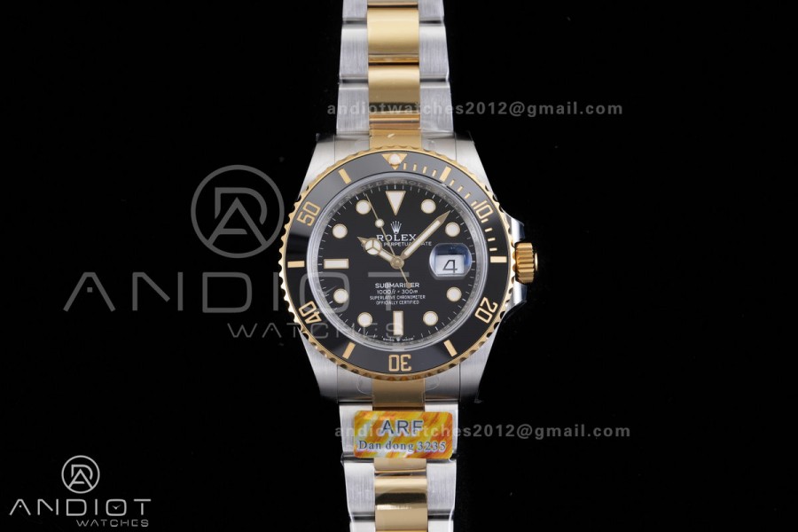 Submariner 126613 LN Gain Weight ARF 1:1 Best Edition Black Dial On SS/YG Bracelet DD3235
