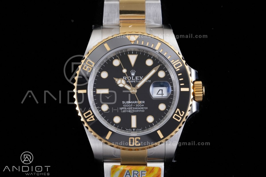 Submariner 126613 LN Gain Weight ARF 1:1 Best Edition Black Dial On SS/YG Bracelet DD3235