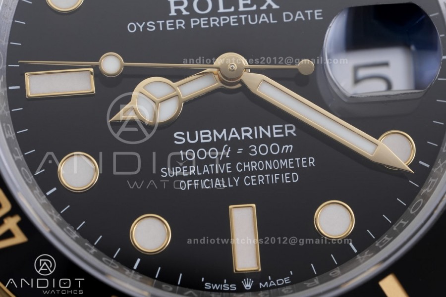 Submariner 126613 LN Gain Weight ARF 1:1 Best Edition Black Dial On SS/YG Bracelet DD3235
