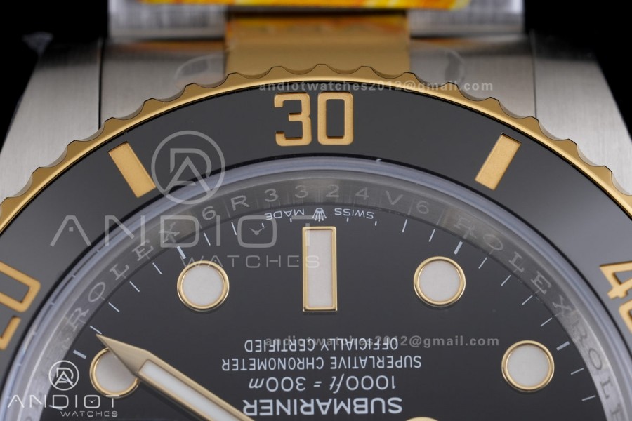 Submariner 126613 LN Gain Weight ARF 1:1 Best Edition Black Dial On SS/YG Bracelet DD3235