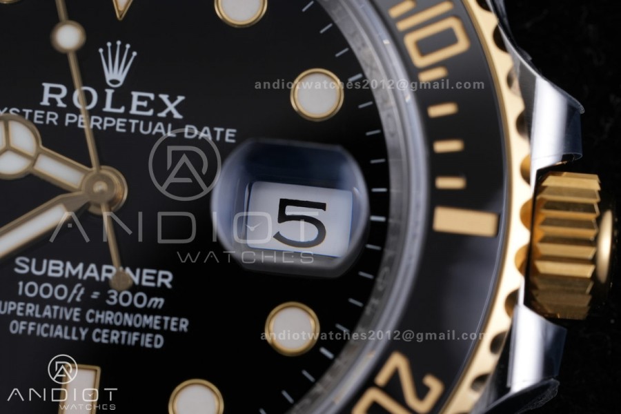 Submariner 126613 LN Gain Weight ARF 1:1 Best Edition Black Dial On SS/YG Bracelet DD3235
