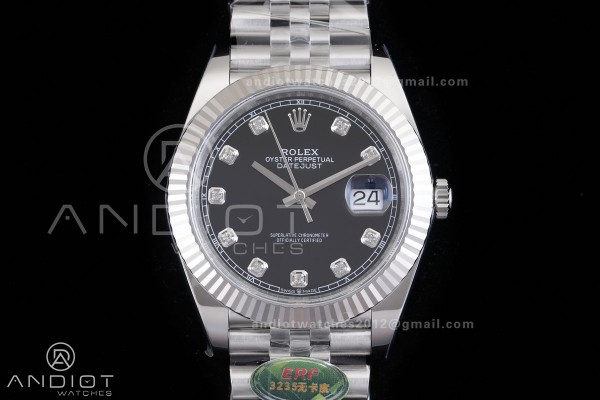 DateJust 126334 904L SS ERF 1:1 Best Edition Black...
