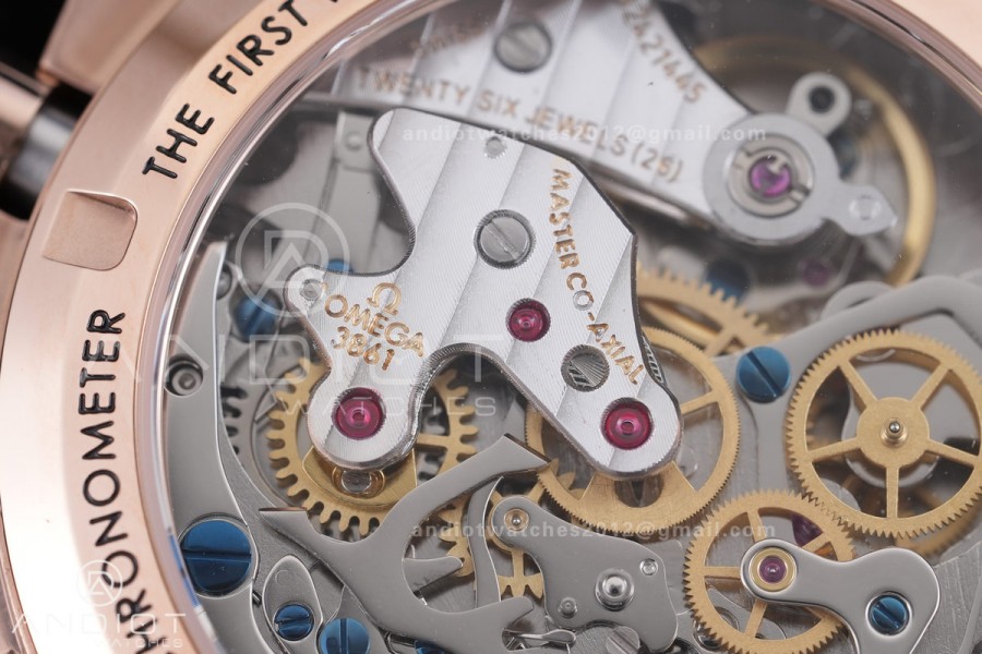 Speedmaster RG N1F Best Edition Black Dial on Black Rubber Strap A3861