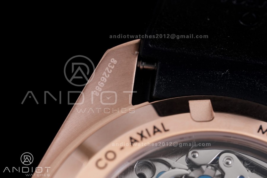 Speedmaster RG N1F Best Edition Black Dial on Black Rubber Strap A3861