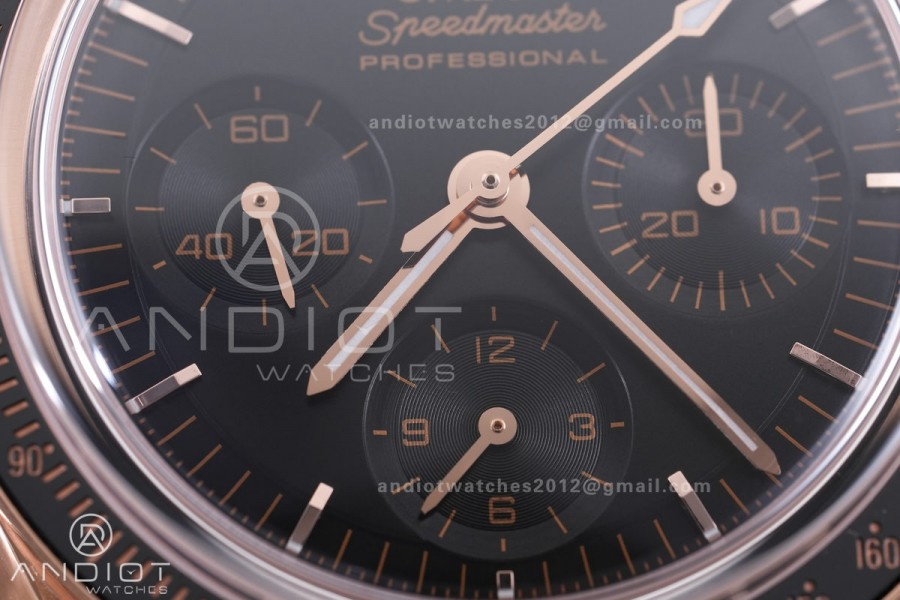 Speedmaster RG N1F Best Edition Black Dial on Black Rubber Strap A3861