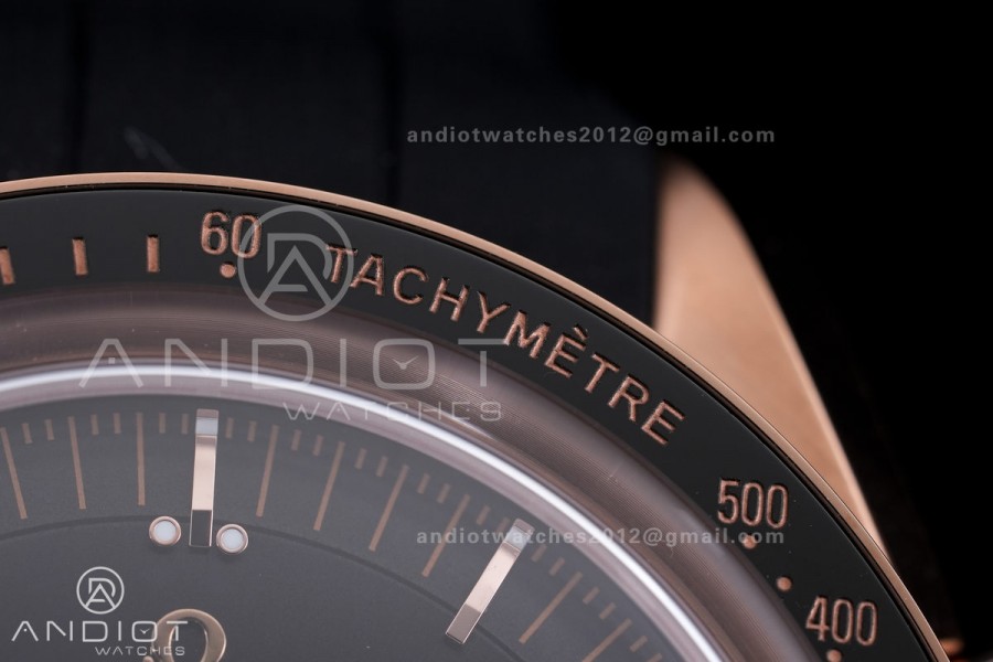 Speedmaster RG N1F Best Edition Black Dial on Black Rubber Strap A3861